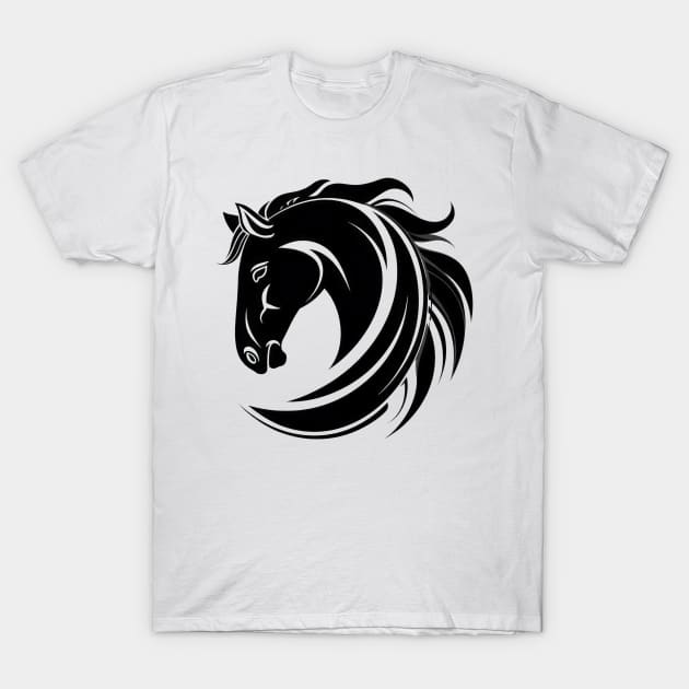 Equine Elegance T-Shirt by TooplesArt